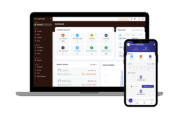 Globus Gro integrated business solutions dashboard displayed on laptop and mobile